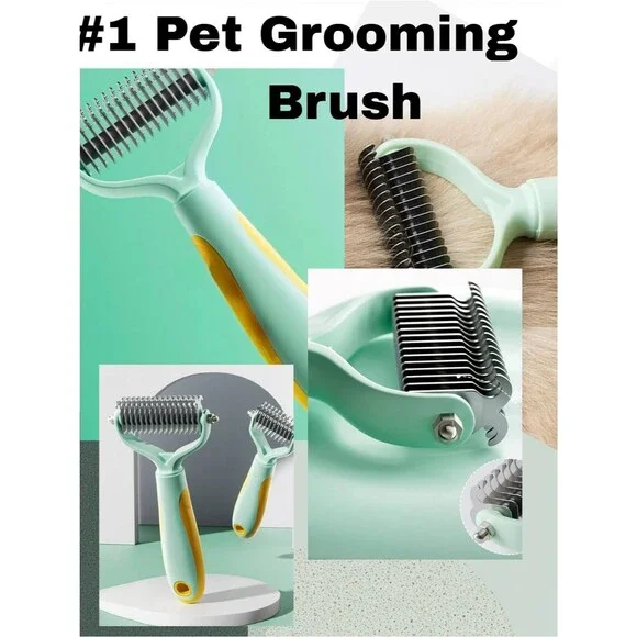 Dog and Cat Pet Grooming, Comb Brush Shedding Bush