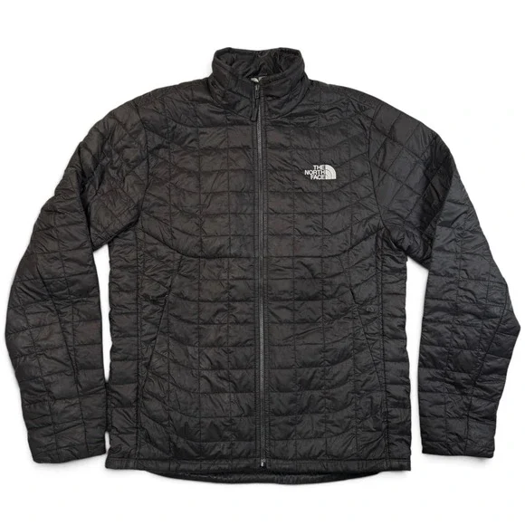 The North Face Thermoball Eco Jacket Mens Small Black NF0A4P9X Quilted Puffer