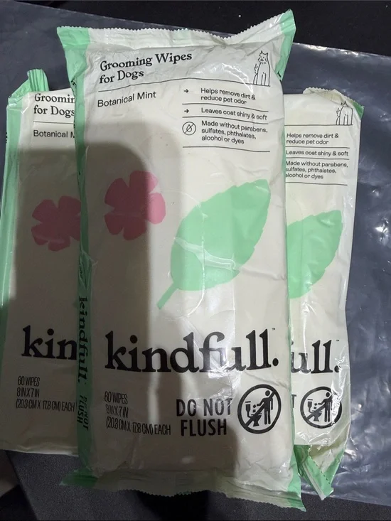 Botanical Mint Grooming Wipes for Dogs - Kindfull