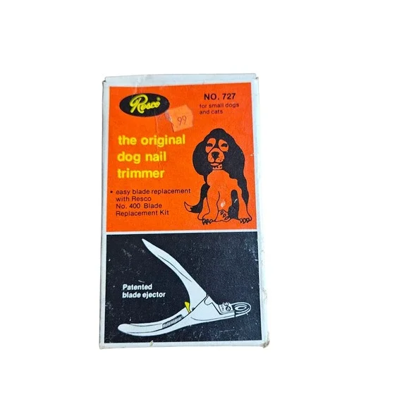 Vintage Resco No 727 Original Dog Nail Trimmer Clipper For Small‎ Dogs and Cats
