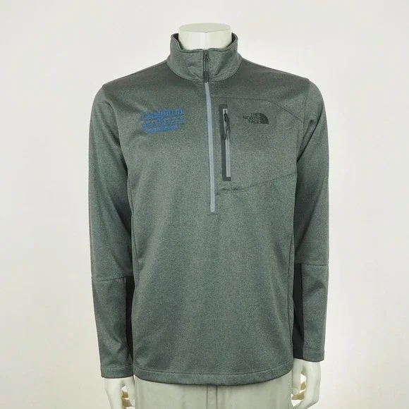 The North Face Pullover Shirt Mens Large Gray Mock Creighton School of Medicine