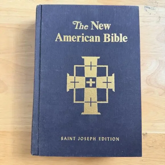 New American Bible Saint Joseph Edition Hardcover Large Print Vintage 1970