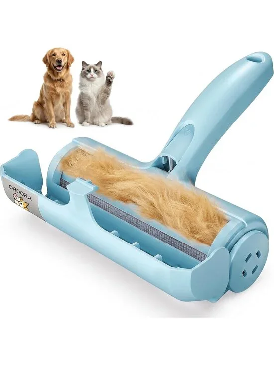 Reusable Pet Hair Remover Roller - Lint Roller for Dog & Cat Hair, Easy Clean