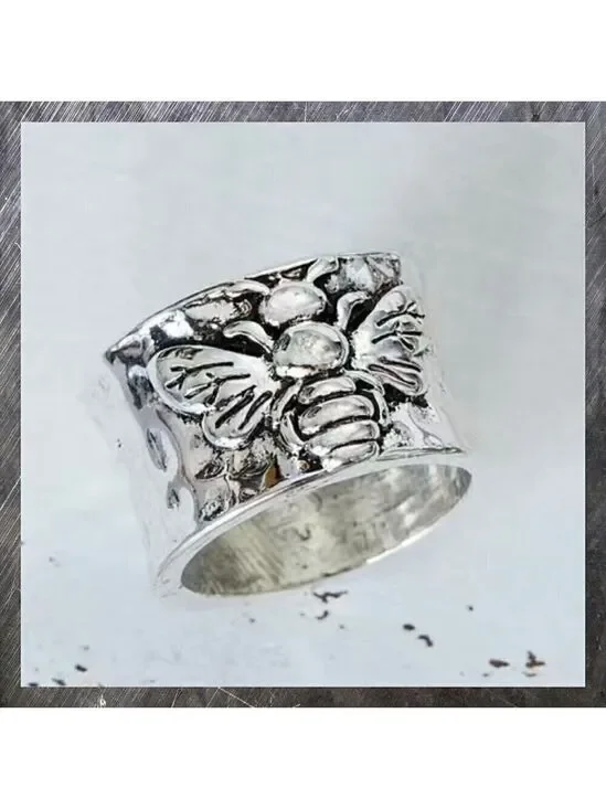 Boho Bumble Bee Band Ring #1135