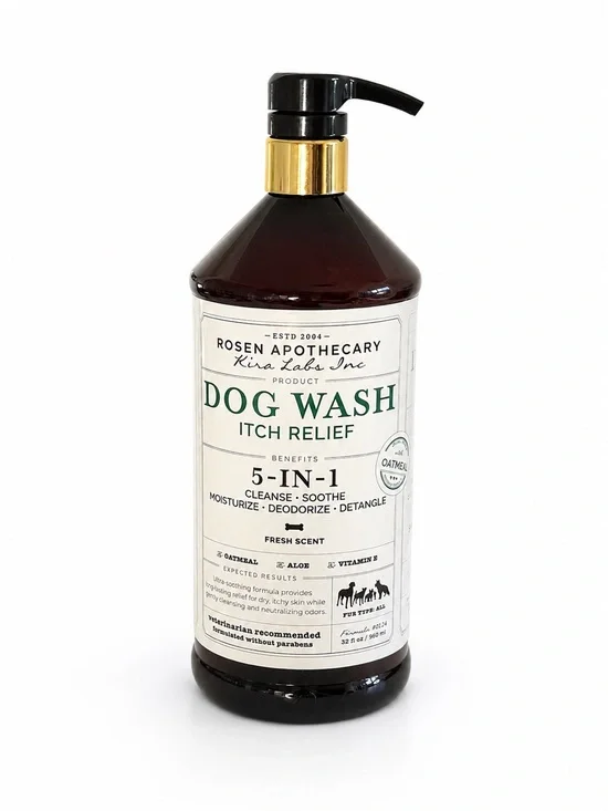 Rosen Apothecary 5-In-1 Dog Wash Itch Relief With Oatmeal