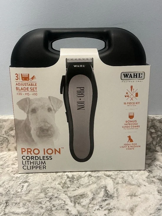 New in Box WAHL PRO ION CORDLESS 15 piece PET CLIPPER KIT