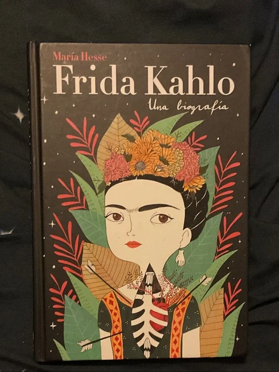Frida Kahlo: Illustrated Biography Hardcover - Black & Green