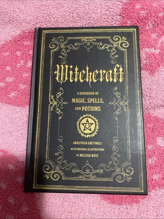 Witchcraft: A Handbook of Magic, Spells, and Potions - Black & Gold Hardcover