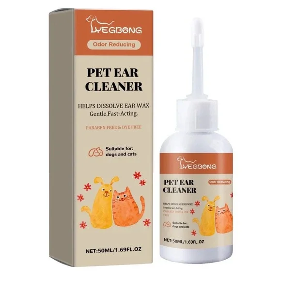 Pet Ear Cleaner Pet Earwax Removal Gentle Multifunctional Dogs And Cats 50ml