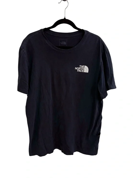 The North Face Men’s Navy T-Shirt with White Logo/Detail on Back Size XL