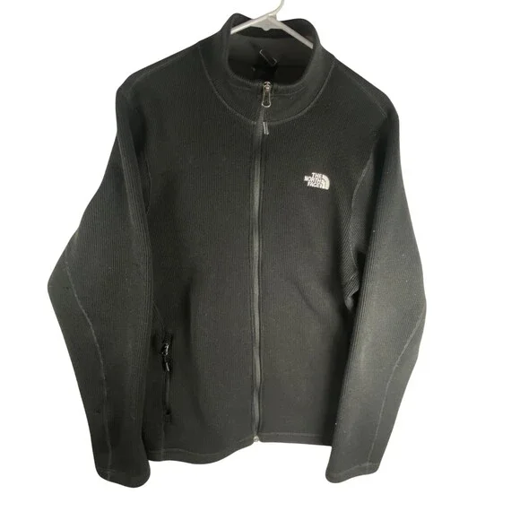 The North Face Jacket Mens Large Black Fleece Lined Full Zip Outdoor A7HL