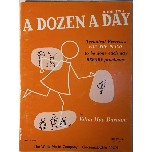 A Dozen A Day Technical‎ Exercises for the Piano Book Two 1953 Songbook