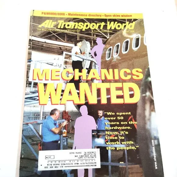 Air Transport World Magazine August 1998 