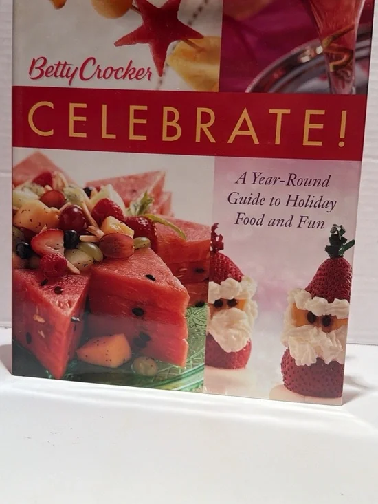 Betty Crocker Celebrate! Cookbook - Red and Pink Cover