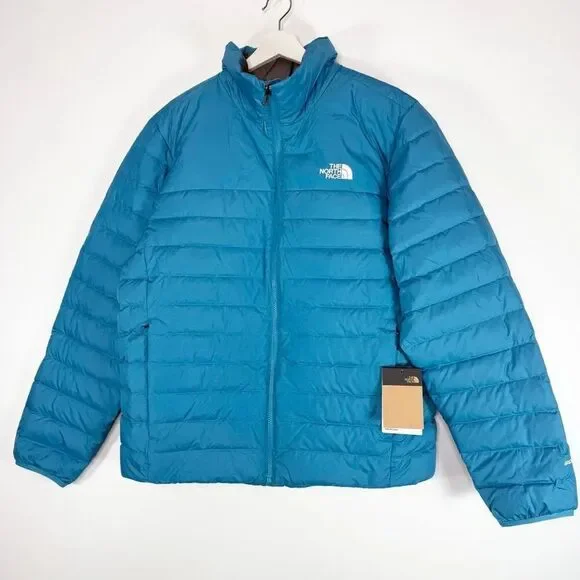The North Face Men’s Minoqua Down Jacket in Digital Steel Deep Teal Regular Fit