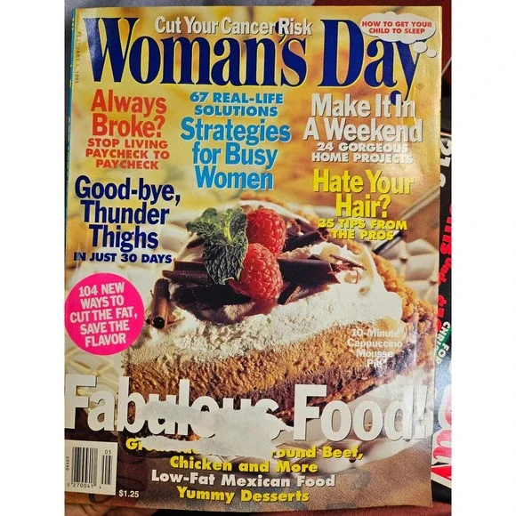 Vintage Woman's Day Magazine February 1 1995 Recipes Home Decor Lifestyle