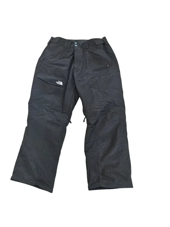 North Face Black Freedom Pants Snowboard Ski Waterproof Snow Mens XL 36x29