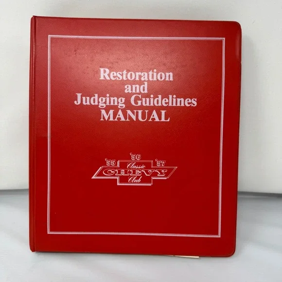 Vintage Classic Chevy Club Manuel Restoration & Judging Guidelines Book 1950s