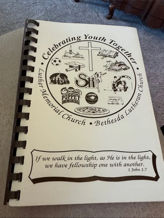 Celebrating Youth Together Luther Memorial Church Cookbook GUC Spiral Bound