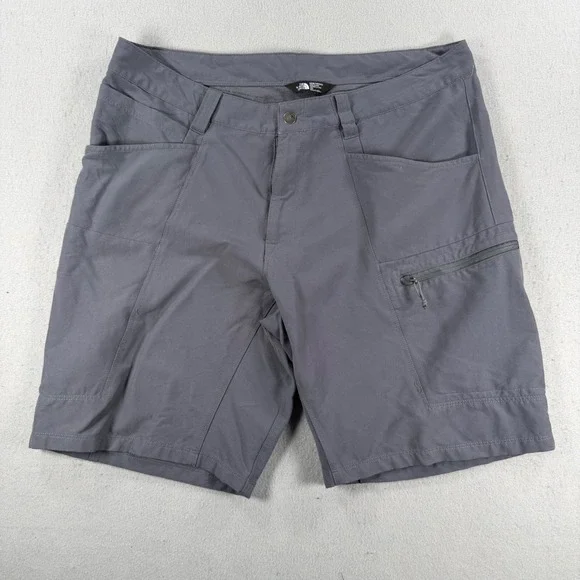 The North Face Mens Gray Hiking Shorts Size 36 Technical Cargo Utility Trekking