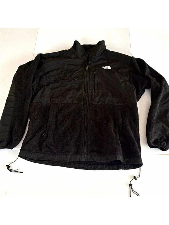 The North Face Men’s Black Solid Full Zip Stand-Up Collar Logo Jacket Size XL