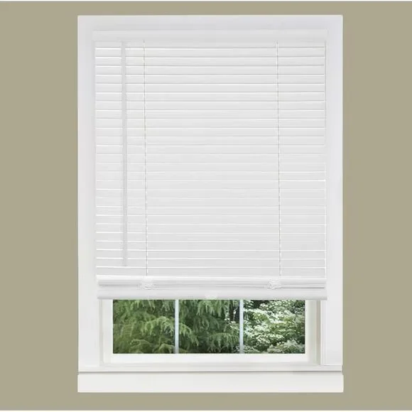 White Cordless Window Blinds 1