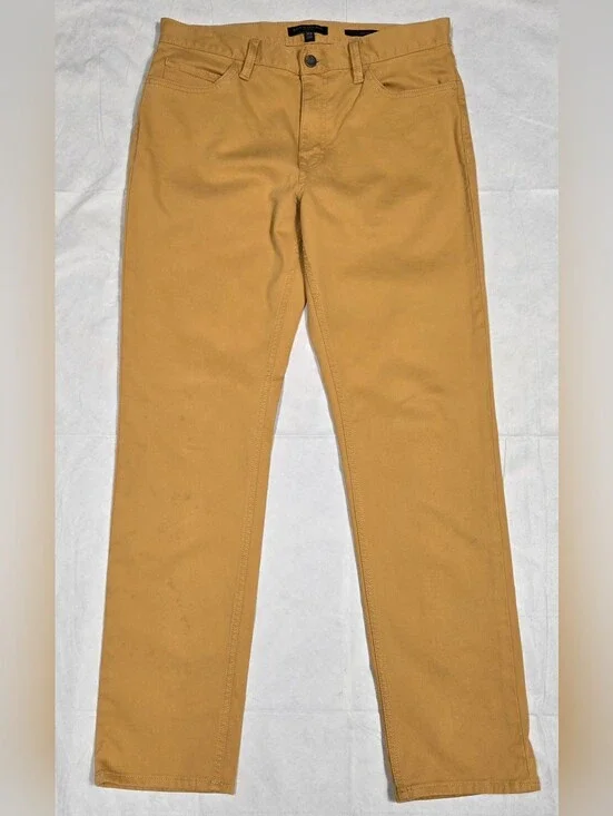 Banana Republic Traveler 31x30 Mustard Gold Jeans Pants Slim Fit