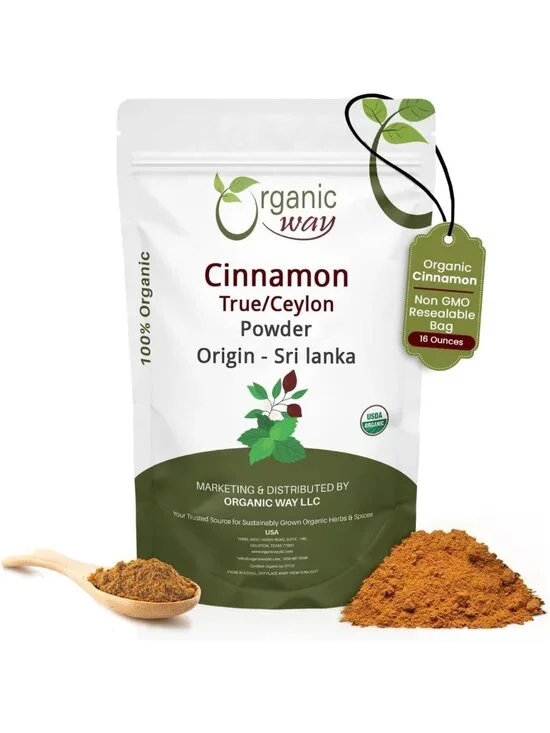 Pure Ceylon Cinnamon Powder - Organic Sri Lankan Spice for Baking & Cooking (16