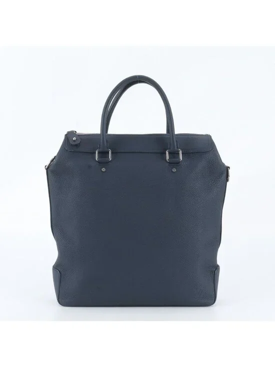 Louis Vuitton Greenwich Zipped Tote Bag Cuir Taurillon Leather Marine