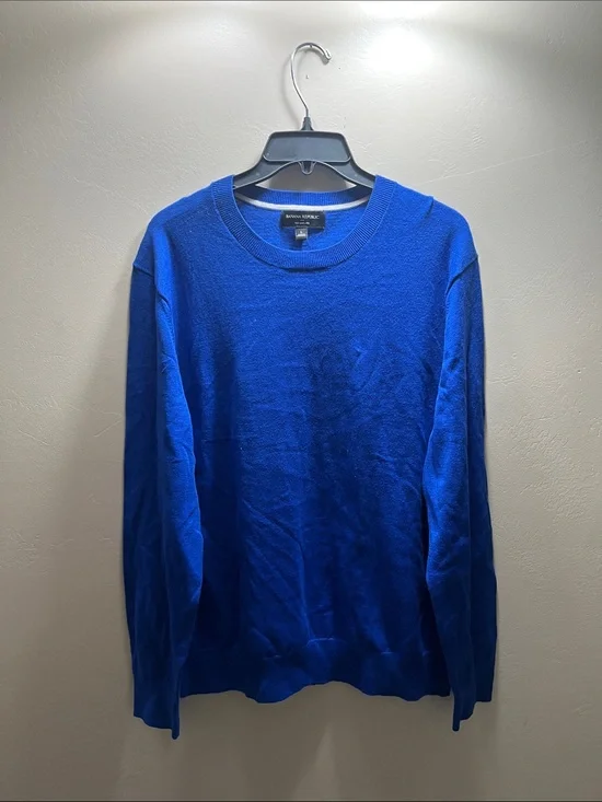 Banana Republic Men's Crewneck Sweater - Blue