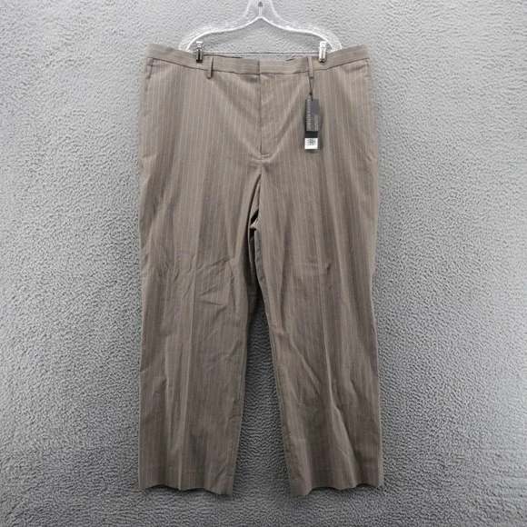 Banana Republic Dress Pants 42x30 Brown Mens‎ Pinstripe Business Casual Career