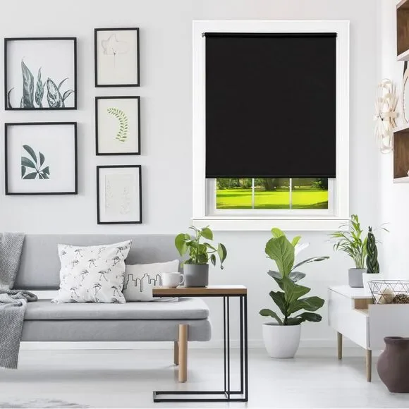 Achim Home Furnishing: Teardown Room Darkening 8 Gauge Cordless Blackout Black