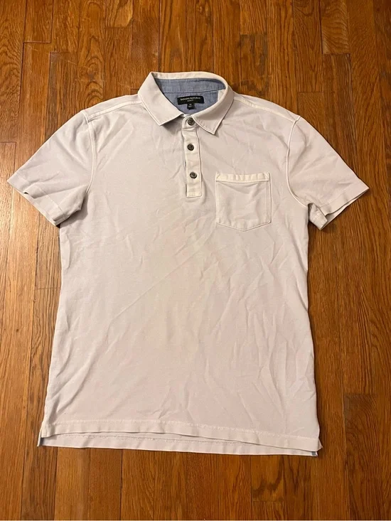 Light blue Banana Republic slim fit polo shirt