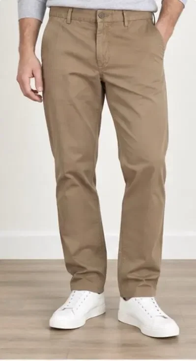 Banana Republic Mens Chino Pants 33x32 Straight Fit Brown Dress Khaki