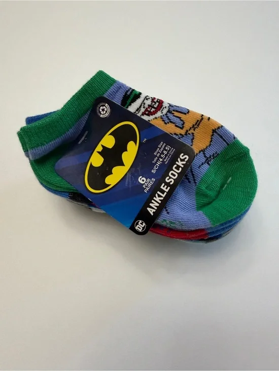 DC Marvel Kids Ankle Socks size Small/Child (4.5-8.5)