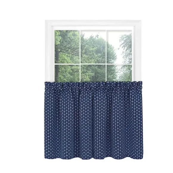 PowerSellerUSA Abstract Line Design Tier Pair Set, Modern Living Room Window