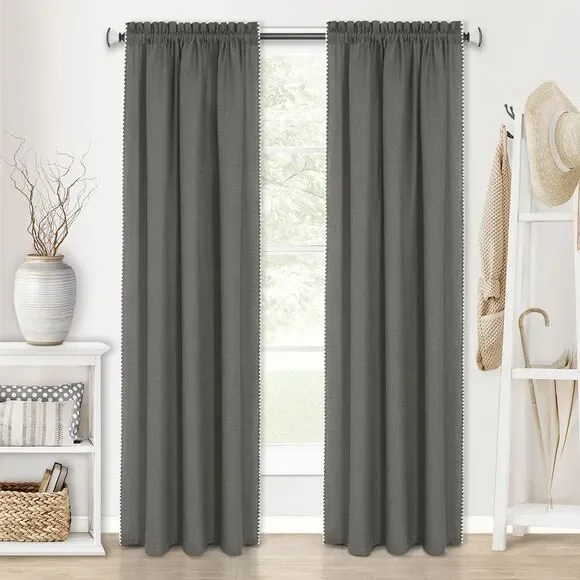 Achim Home Furnishing Kendal Window Curtains for Kitchen and Livingrooms,