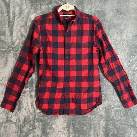 Banana republic grant fit‎ checkerboard red men's small
