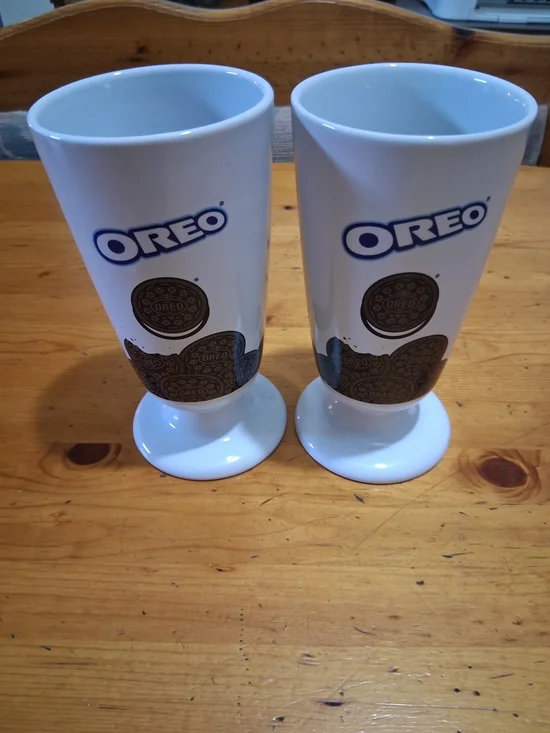 OREO White Ceramic Dessert Goblets – Set of 2