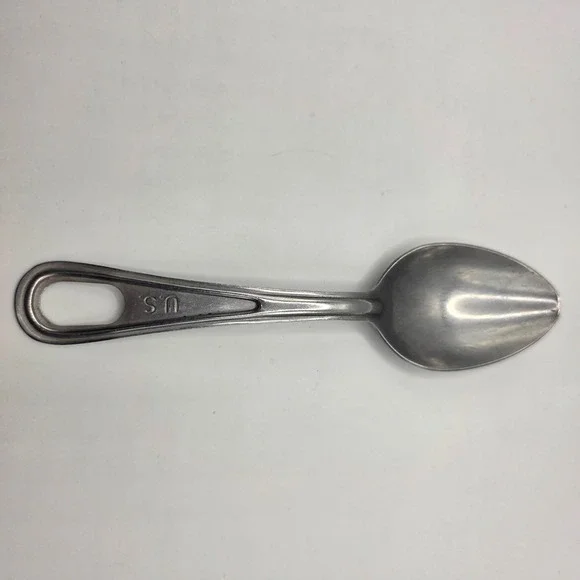 Vintage US Military Silco Stainless Steel Mess Kit Spoon US Stamped GI Surplus
