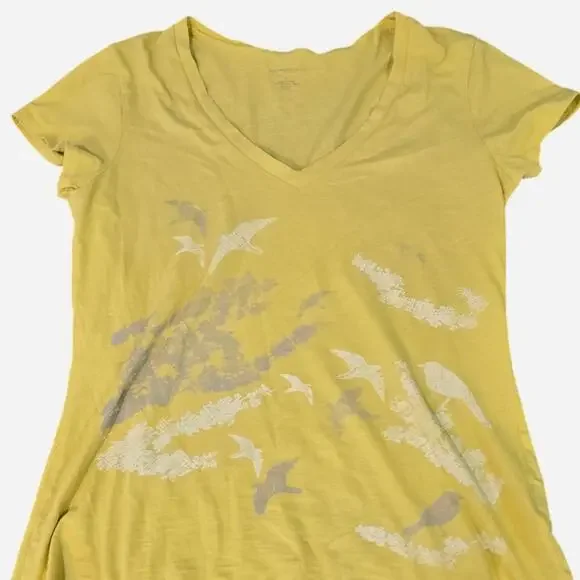Banana Republic Women's yellow grey T-shirts