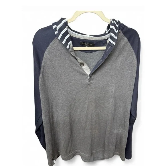 Banana Republic Luxury Touch Long Sleeve Hooded Pullover Men's XL