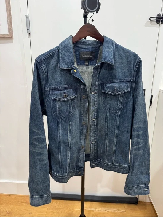 Banana Republic Men's Dark Blue Denim Jacket