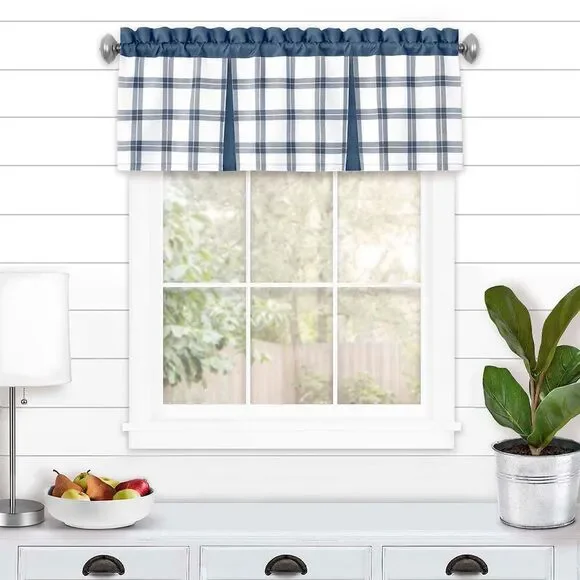 Achim Home Furnishing: Tate Windowpane Plaid Printed Tier & Valance Window