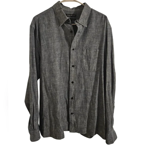 Banana Republic Charcoal Button-Down Shirt