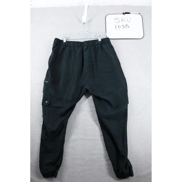 Banana Republic Soft Cargo Ten Jogger Pants Mens XL Black 536089-01 Lyocell