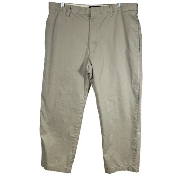 Banana Republic Mens 38x32 Khaki Tan 100% Cotton Chino Pants Trousers
