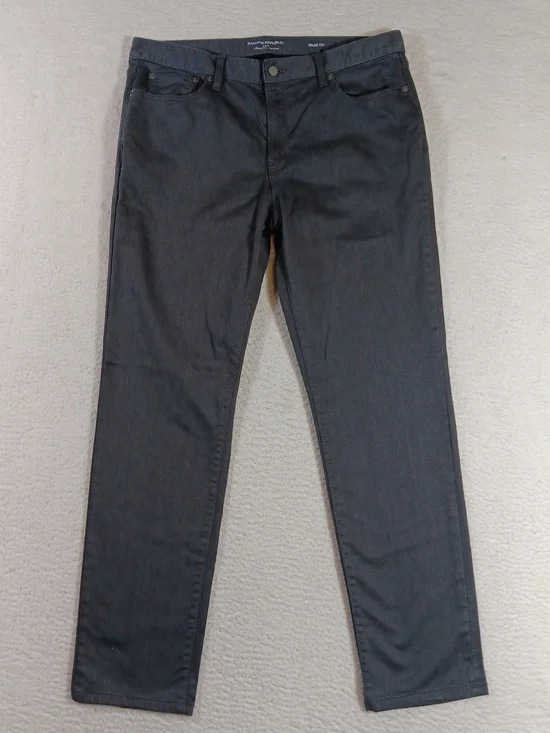 Banana Republic Jeans Mens 36x34 Gray Travel Jean Slim Fit Stretch