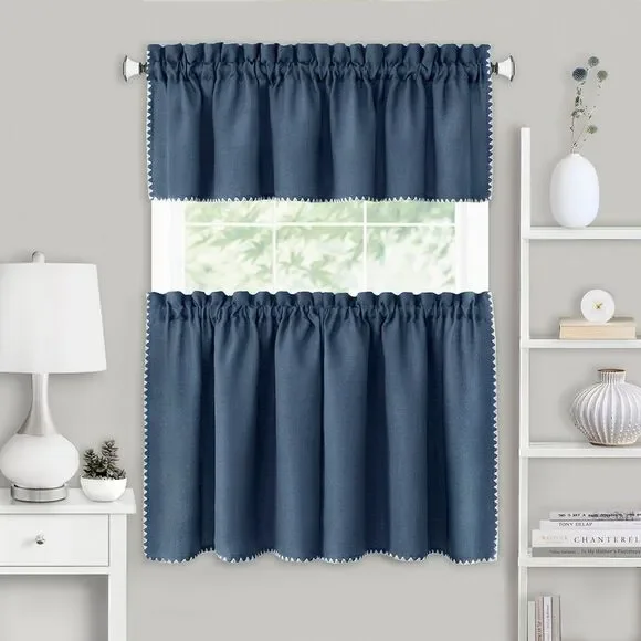 Achim Home Furnishing Kendal Window Curtains for Kitchen and Livingrooms,