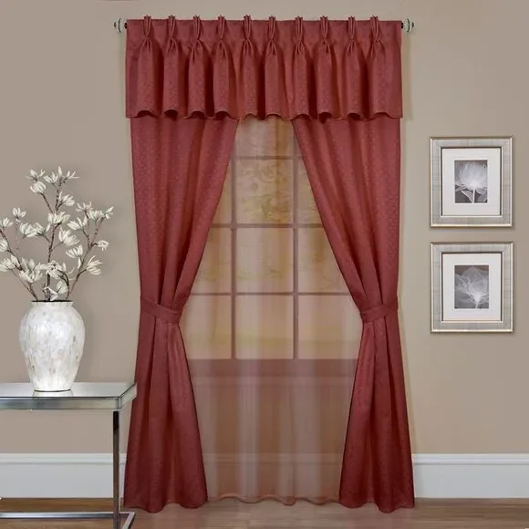 Achim Home Furnishings Fairfield Window in a Bag, 55 63-Inch, Chocolate, W x 84